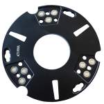 trapezoid and redi lock diamond grinding disc adapter plate for Husqvarna grinder